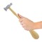 The Beadsmith Two-Sided Chasing Hammer – 11.5 Inches Wooden Handle, 2.25” Steel Head with a 14mm Ball Pein & 25mm Domed Face – Metalwork Tool Used to Add Texture & Dimension to Metalwork